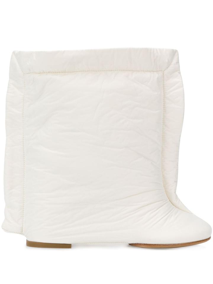 Mm6 Maison Margiela Pillow Ankle Boots - White