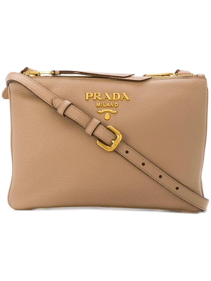 Prada Saffiano Cross-body Bag - Pink