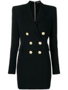 Balmain Double-breasted Suit Dress - Black