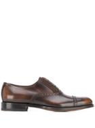 Salvatore Ferragamo Brogue Detailing Oxford Shoes - Brown