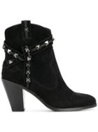 Ash Ilona Studded Boots - Black