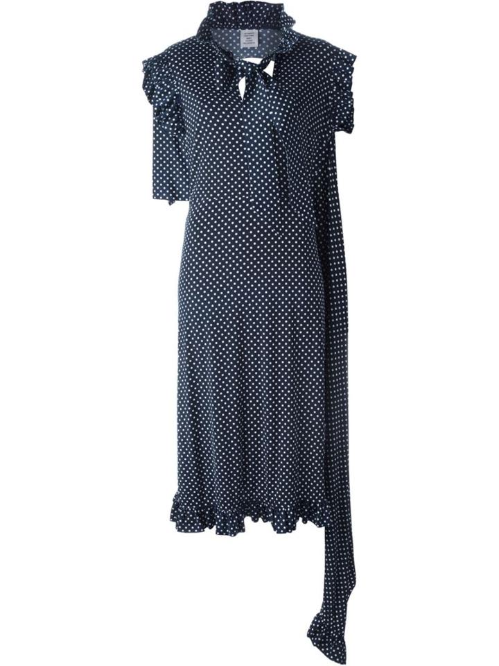 Vetements Deconstructed Back Ruffled Dress