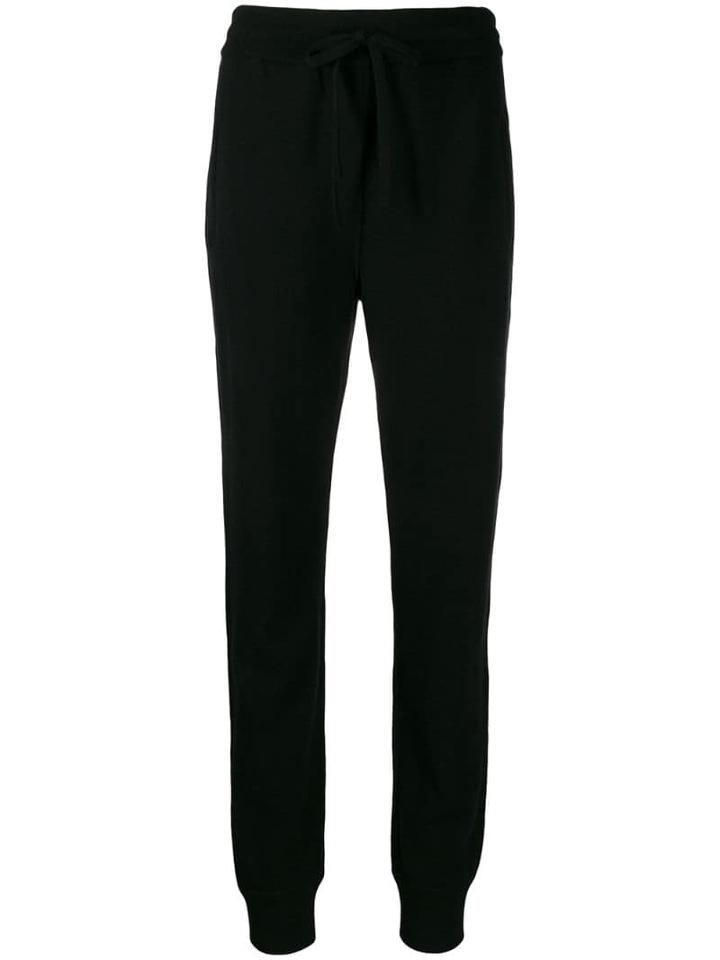 Dolce & Gabbana High Waisted Track Trousers - Black