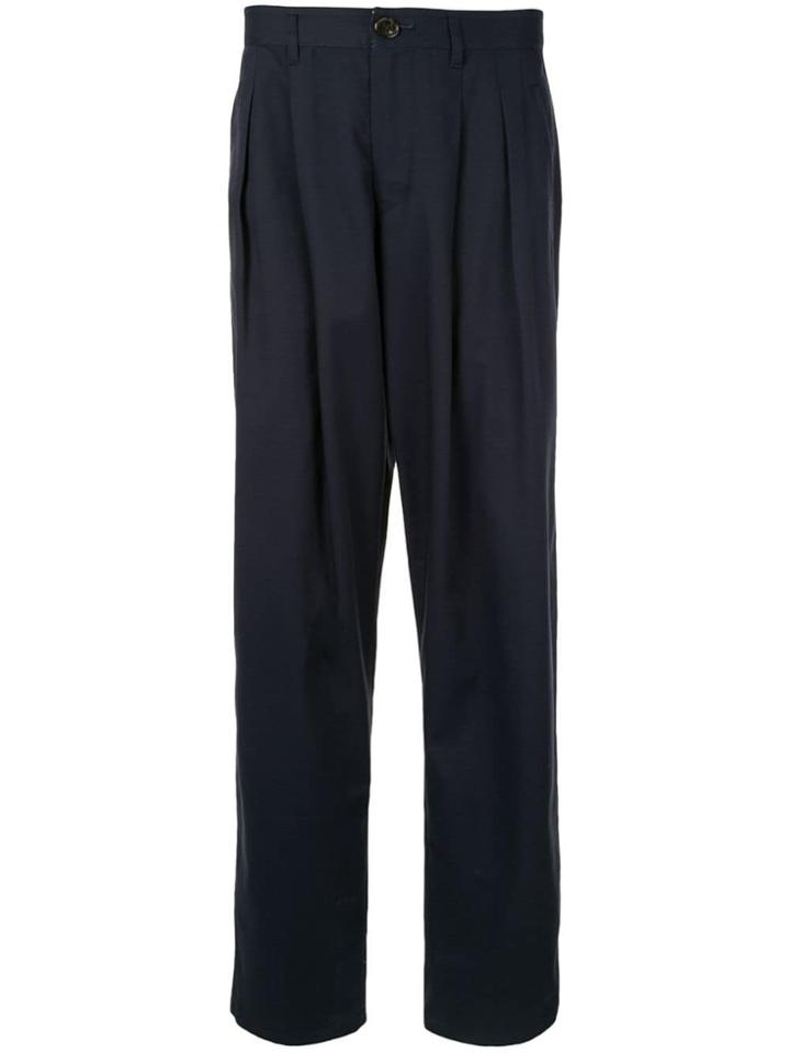 Ports V High Waisted Trousers - Blue