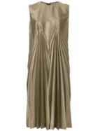 Maison Margiela Metallic Shift Midi Dress