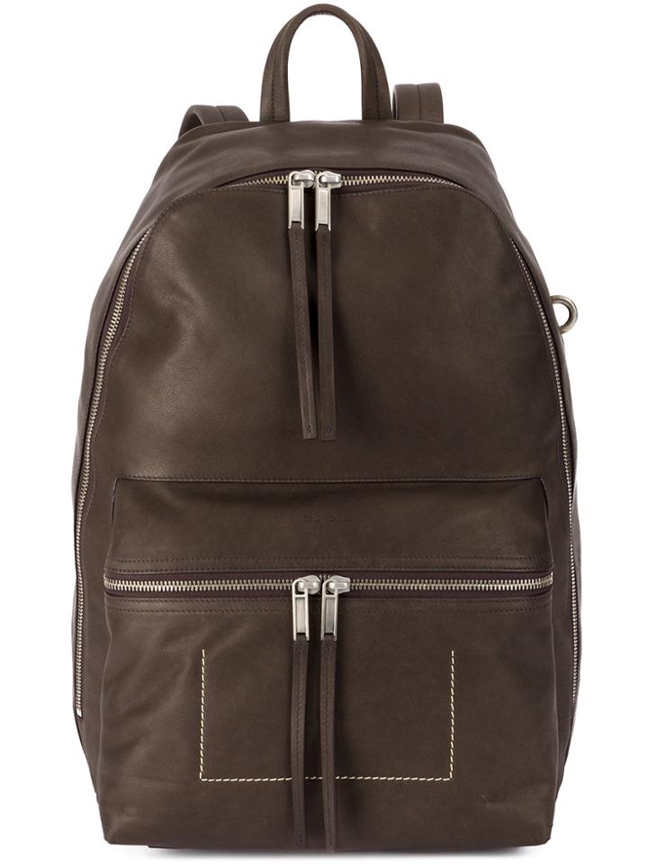 Rick Owens Tall Backpack - Brown