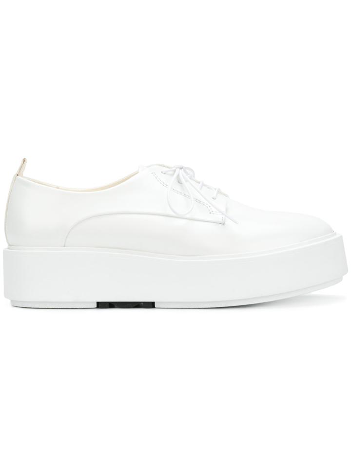 Morobé Platform Lace-up Shoes - White
