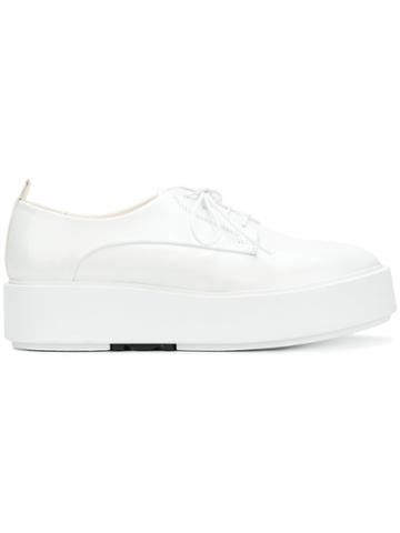 Morobé Platform Lace-up Shoes - White