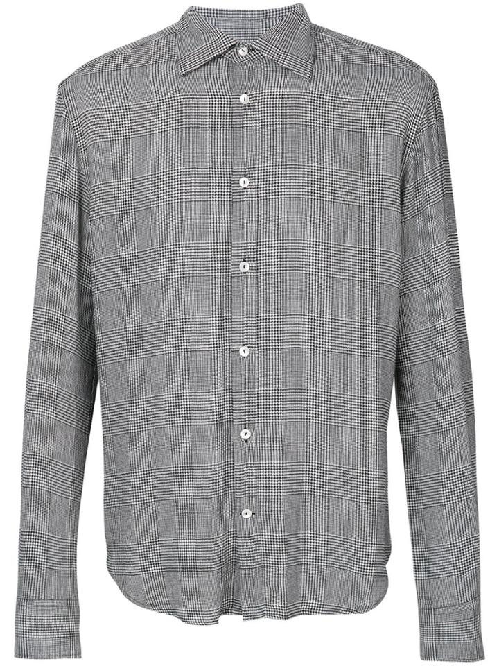 Ermanno Scervino Houndstooth Print Shirt - Grey