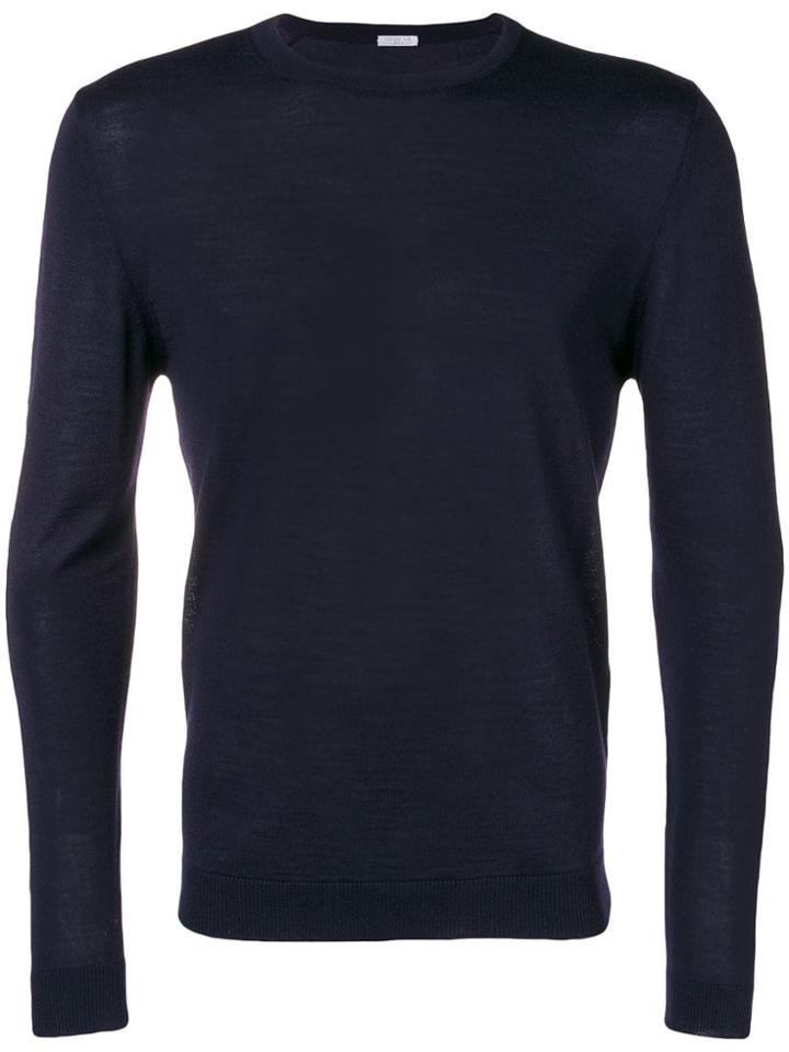 Cenere Gb Crew Neck Jumper - Blue