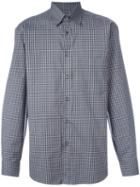 Brioni Check Shirt, Men's, Size: Xxl, Grey, Cotton