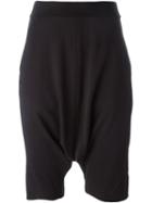 Y-3 Drop-crotch Shorts, Women's, Size: Xxs, Black, Cotton
