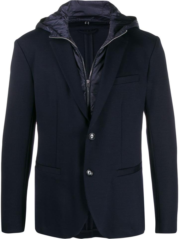 Emporio Armani Detachable Layered Blazer - Blue