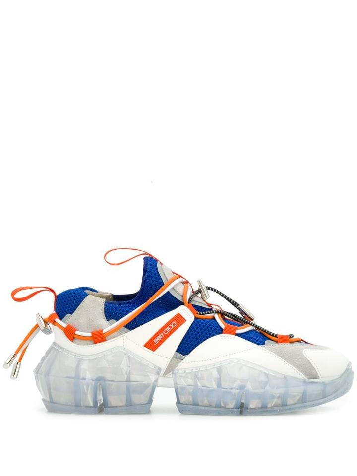 Jimmy Choo Diamond Trail Sneakers - White