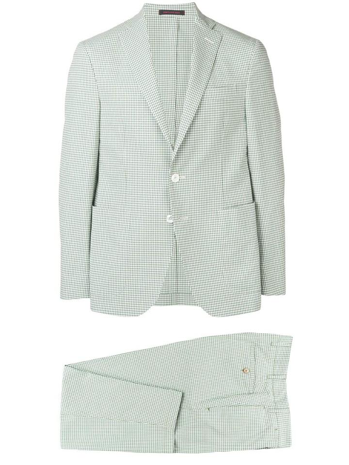 The Gigi Check Two Piece Suit - Green
