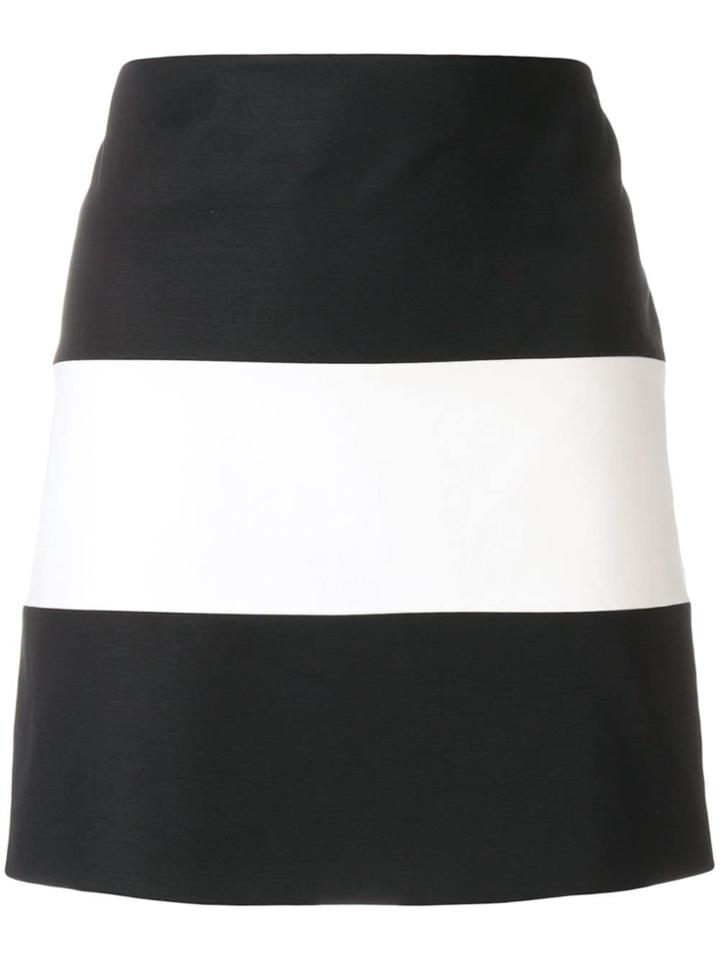 Giorgio Armani Pre-owned Striped Mini Skirt - Black
