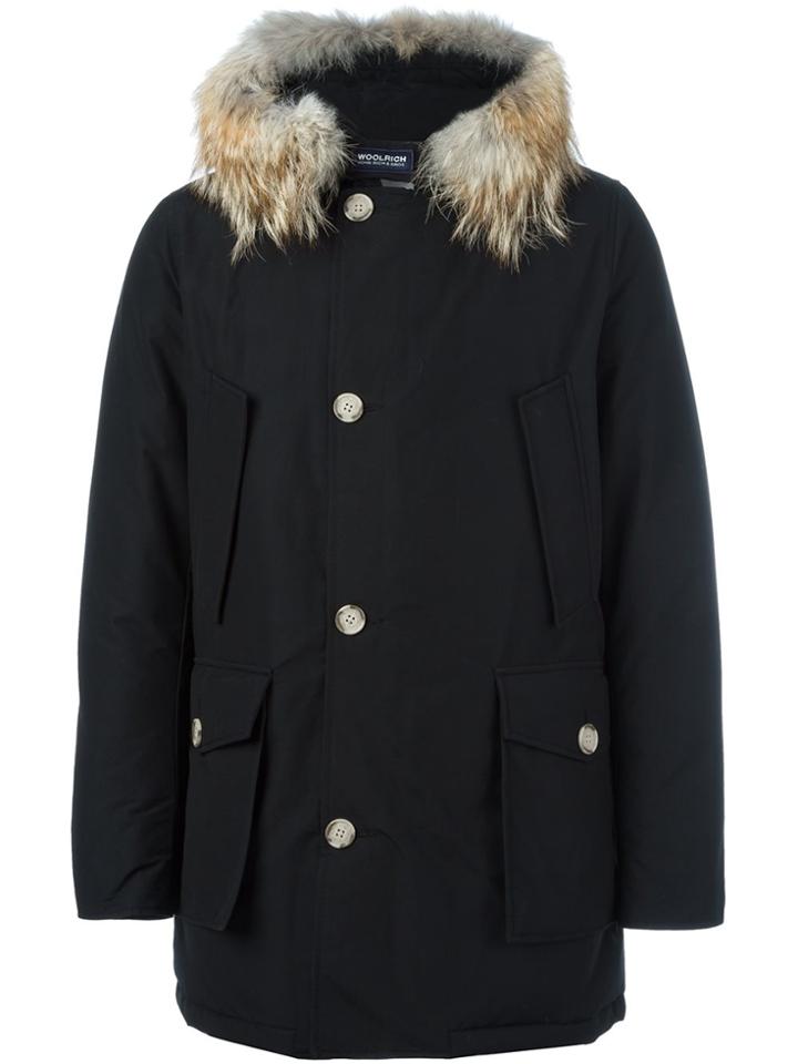 Woolrich Multi-pocket Parka Coat - Black