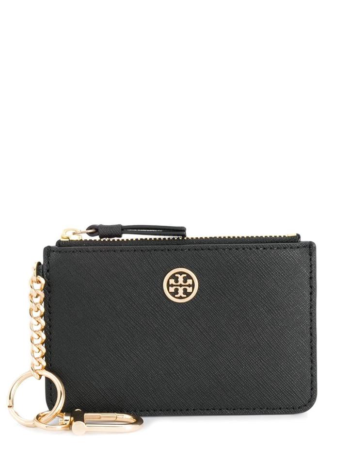 Tory Burch Robinson Keyring Wallet - Black