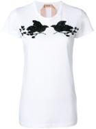 Nº21 Embellished Bird T-shirt - White