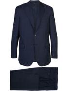 Brioni Checked Two-piece Suit - Blue