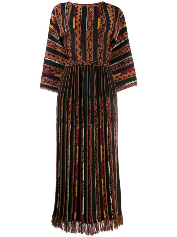 Etro Panelled Long Dress - Black