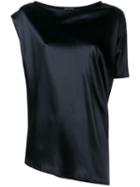 Ann Demeulemeester Asymmetric Blouse, Women's, Size: 44, Black, Silk/spandex/elastane