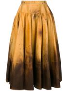Calvin Klein 205w39nyc Distressed Look Full Skirt - Multicolour