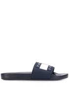 Tommy Jeans Logo Patch Slides - Blue