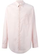 Ami Alexandre Mattiussi Large Classic Shirt, Men's, Size: 38, Pink/purple, Cotton