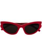 Saint Laurent Eyewear Red 215 Grace Sunglasses