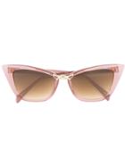 Oscar De La Renta Bold Cat-eye Sunglasses - Pink