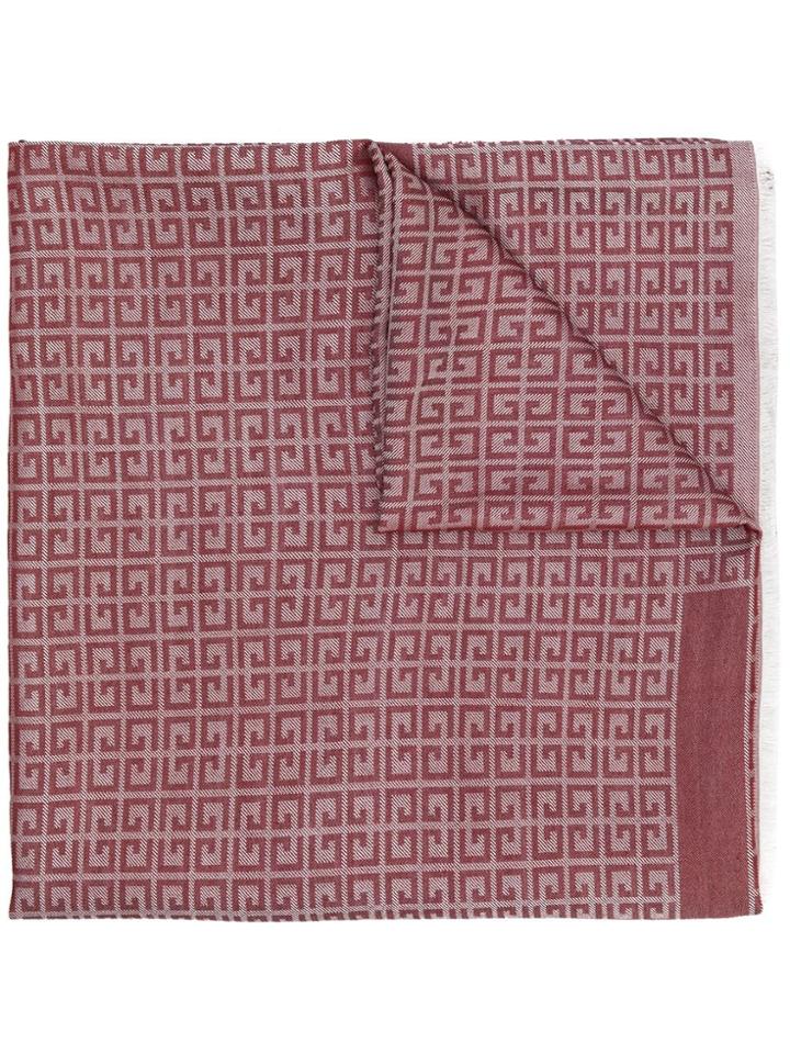 Givenchy 4g Logo Scarf - Red