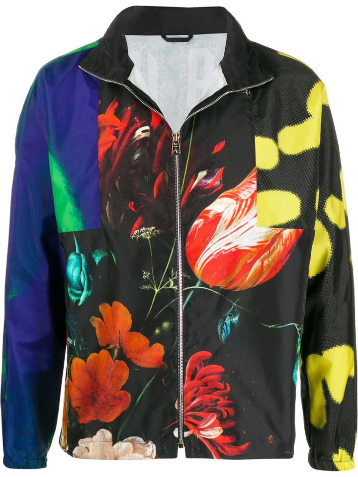 Paul Smith Floral Print Lightweight Jacket - Black