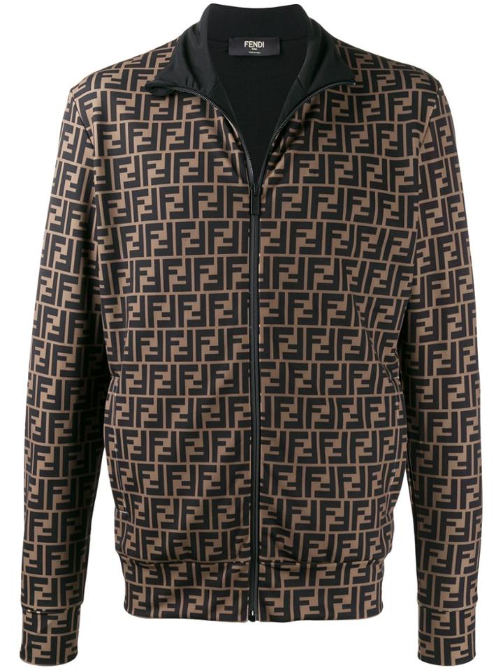 Fendi Monogram Tech Fabric Jacket - Neutrals