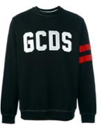 Gcds Logo Print Sweatshirt, Men's, Size: Small, Black, Cotton