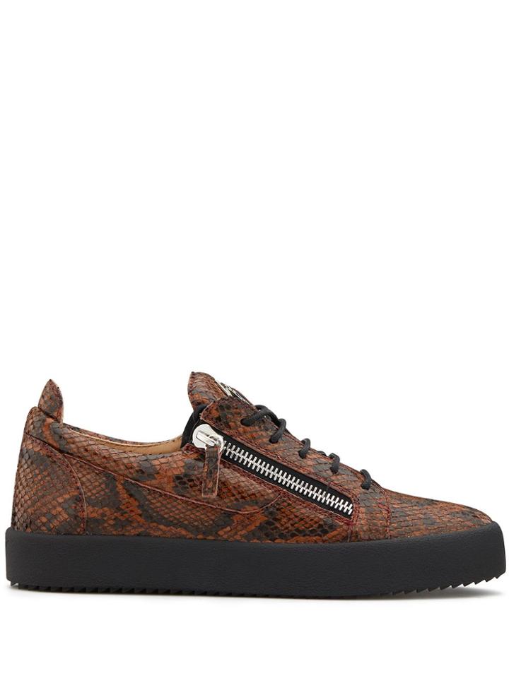 Giuseppe Zanotti Gail Steel Sneakers - Brown