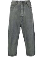 Rick Owens Drkshdw Cropped Loose Jeans - Blue