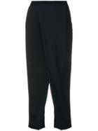 Federica Tosi Overlap Front Trousers - Black