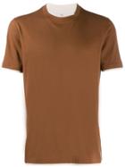 Brunello Cucinelli Contrast Trim T-shirt - Brown