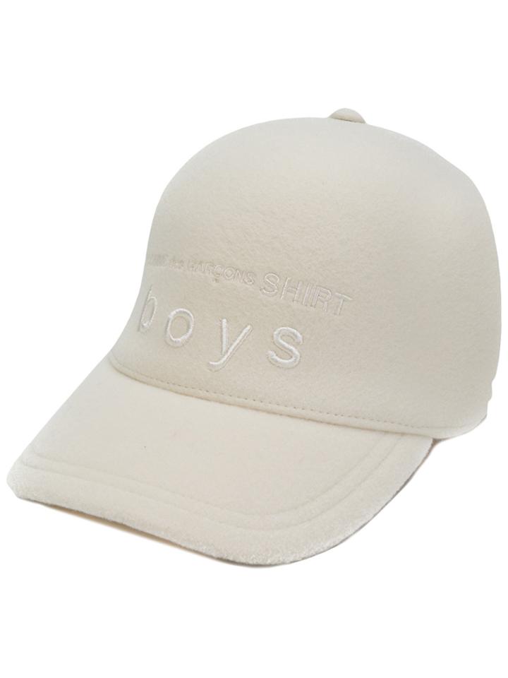 Comme Des Garçons Shirt Boys Boys Embroidered Hat - White
