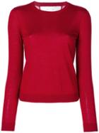 Red Valentino - Slim-fit Crew Neck Jumper - Women - Silk/polyamide/cashmere - Xs, Silk/polyamide/cashmere
