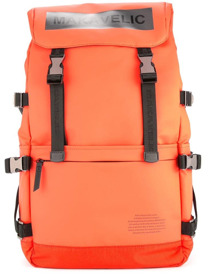 Makavelic Ludus Box-logo Backpack - Yellow & Orange