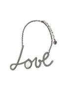 Lanvin Iconic 'love' Necklace, Women's, Metallic