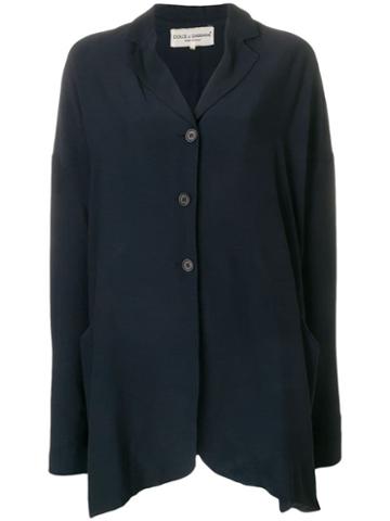 Dolce & Gabbana Pre-owned Loose Fit Shirt Jacket - Blue