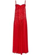 Ashish Sequin Embellished Jumpsuit - Red