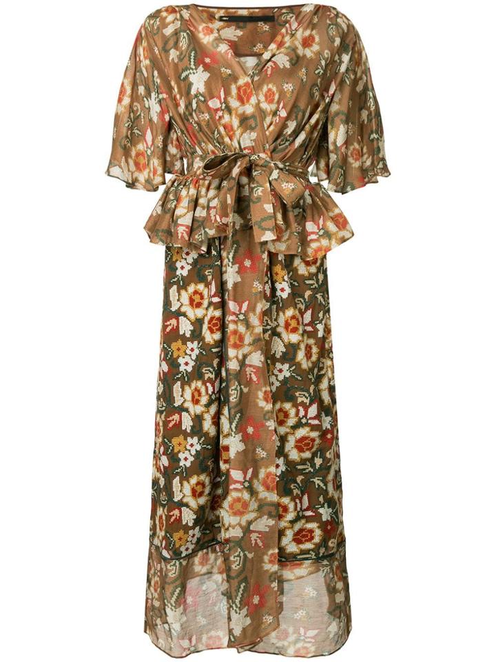 Muller Of Yoshiokubo Abiquiu Gown Dress - Brown