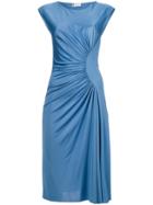 Lanvin Draped Midi Dress - Blue