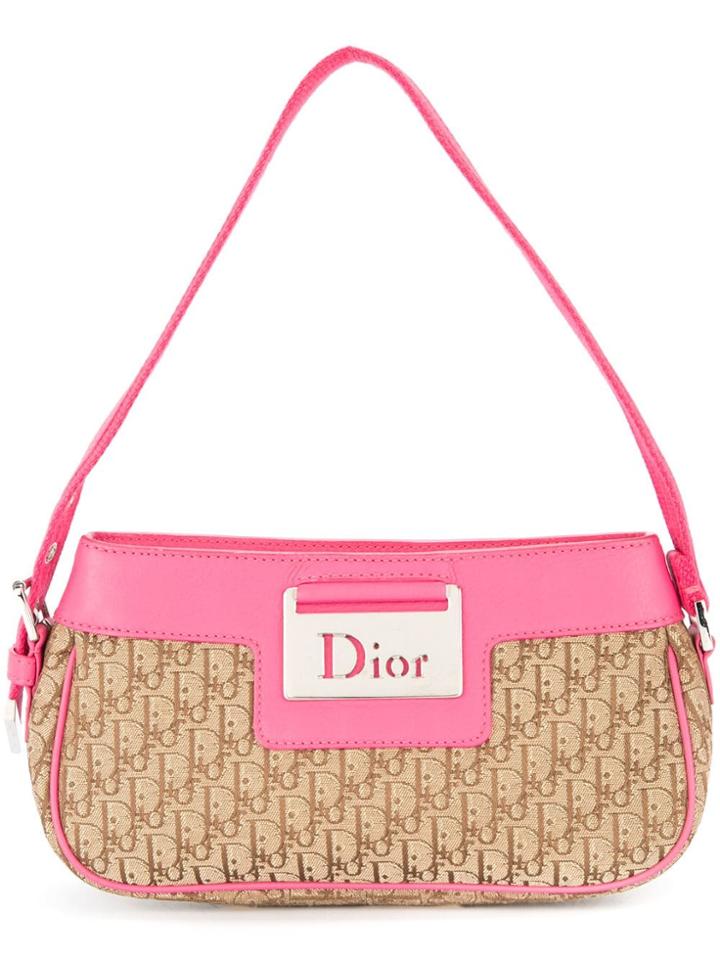 Christian Dior Vintage Trotter Hand Bag - Pink & Purple