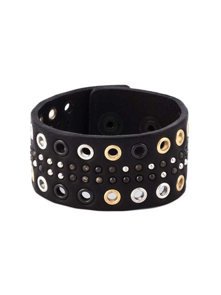Diesel Eyelet Embellished Cuff