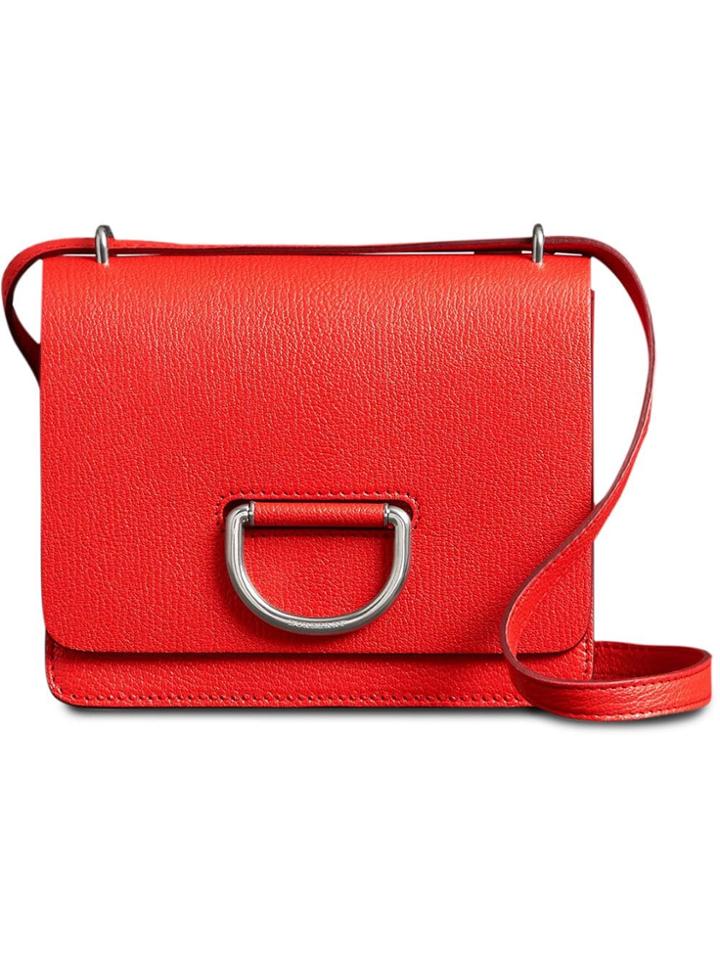 Burberry The Small Leather D-ring Bag - Red